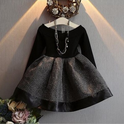 Black with silver sparkle dress