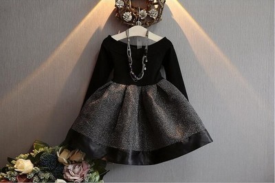 Black with Silver Sparkle Dress
