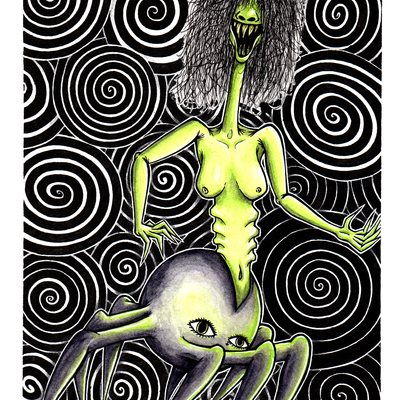 "mental monster 7: borderline personality disorder" 4''x6'' print