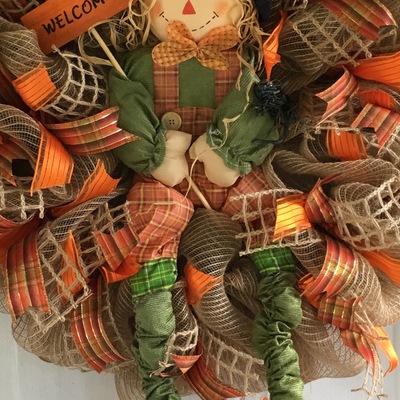 Scarecrow wreath