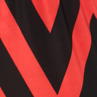 Chevron Jumpsuit - Coral & Black - Thumbnail 3