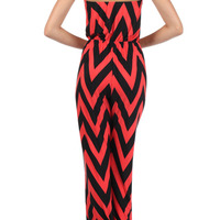 Chevron Jumpsuit - Black & White - Thumbnail 1