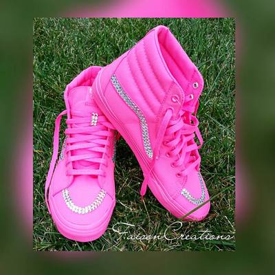 Adult custom bling vans (high top) - Thumbnail 3