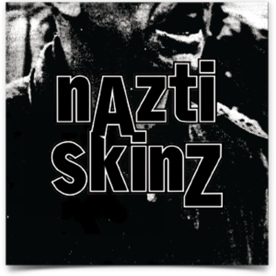 Nazti skinz - "sic semper tyrannis" sticker 3"x3"