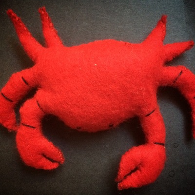 'the crab' custom catnip toy!