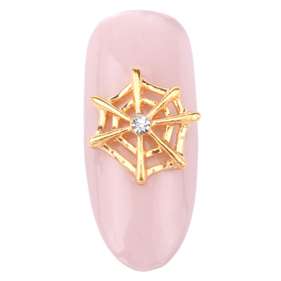 Spider web w/ gem- gold