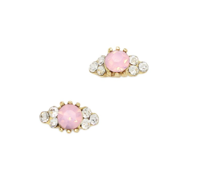 Pink Tiara w/ Gems- Silver