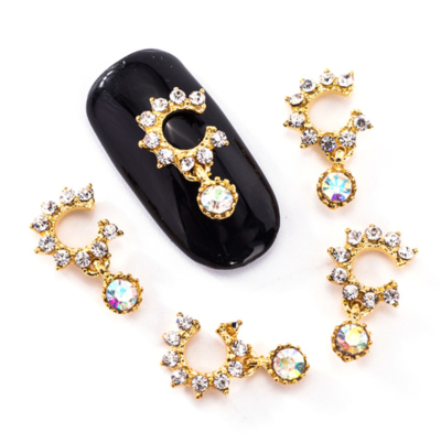 Gear Dangle w/ Gems- Gold