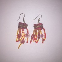 $2 Buck Deal- Beaded Drop Earrings - Thumbnail 1