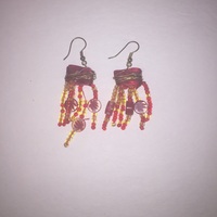 $2 Buck Deal- Beaded Drop Earrings - Thumbnail 2