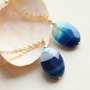 navy blue natural blue necklace.-1