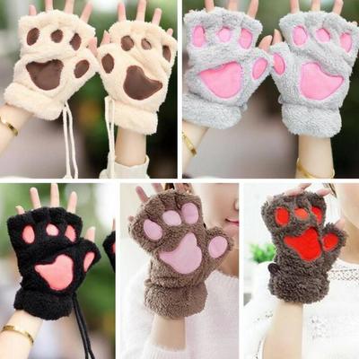 Cute cartoon cat paw gloves