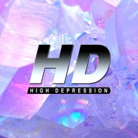 UNISEX HIGH DEPRESSION HOLOGRAM CRYSTAL PATTERN T SHIRT  - Thumbnail 1