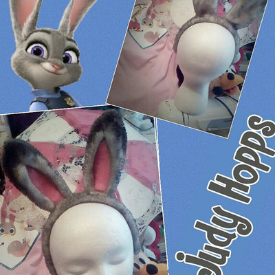Judy hopps ears and tail, costume, cosplay,disneybound - Thumbnail 3