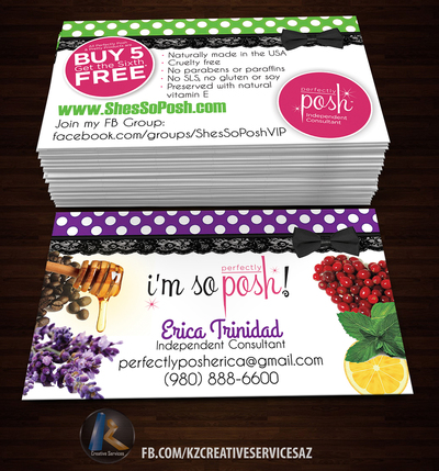 PERFECTLY POSH BUSINESS CARDS - 3