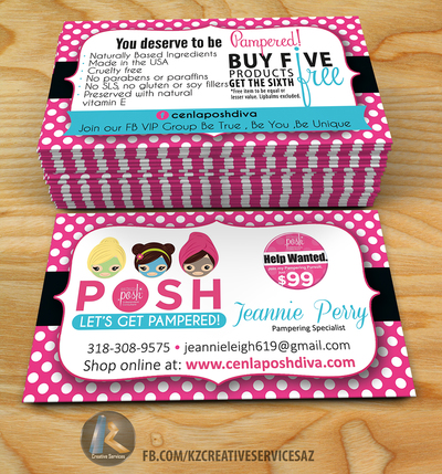 PERFECTLY POSH BUSINESS CARDS - 4