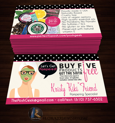 PERFECTLY POSH BUSINESS CARDS - 8