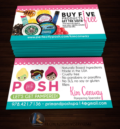 PERFECTLY POSH BUSINESS CARDS - 10