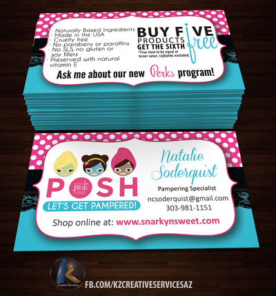 PERFECTLY POSH BUSINESS CARDS - 13
