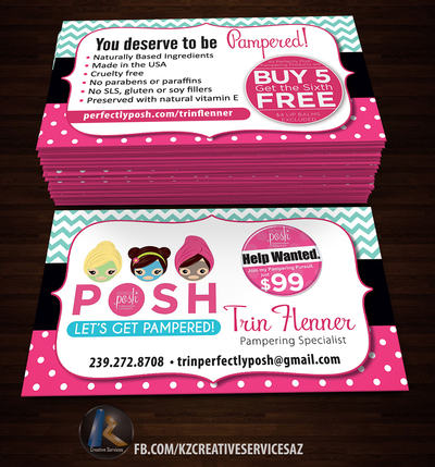 PERFECTLY POSH BUSINESS CARDS - 16