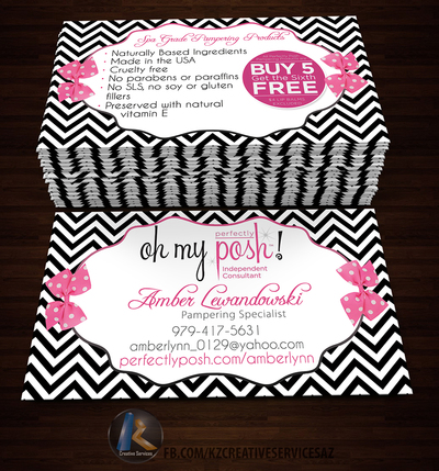 PERFECTLY POSH BUSINESS CARDS - 17
