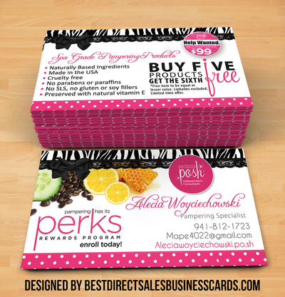 PERFECTLY POSH BUSINESS CARDS - 18