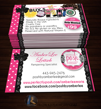 PERFECTLY POSH BUSINESS CARDS - 20