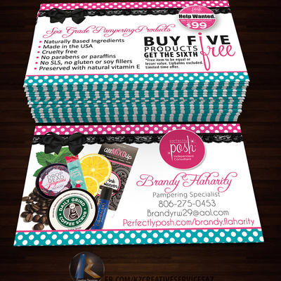 Perfectly posh business cards - 25