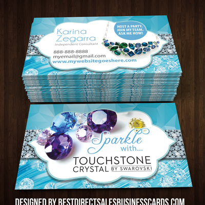 Touchstone crystal business card - 3