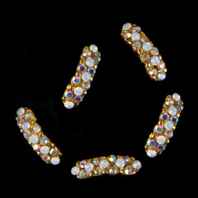 Strip with ab gems- gold - Thumbnail 4