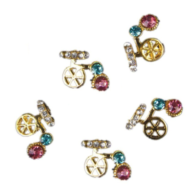 Bicycle w/ gems- gold - Thumbnail 3