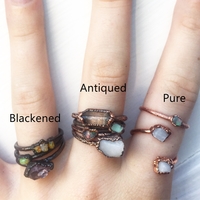 OPEN DOUBLE STONE RING - Thumbnail 3