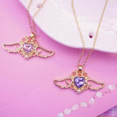 Sweet heart angel wings necklace - Thumbnail 5