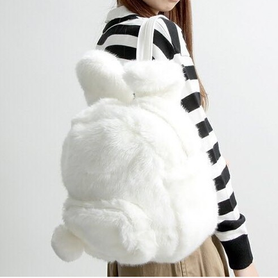 Harajuku bunny ears tail backpack schoolbag