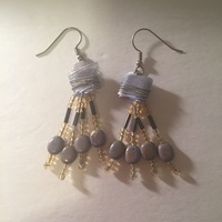 $2 Buck Deal- Beaded Drop Earrings - Thumbnail 3