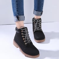 Fashion Lace up Martin Boots - Thumbnail 2