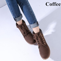 Fashion Lace up Martin Boots - Thumbnail 3