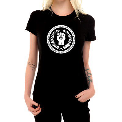 SSOGJ logo - Ladies T - by Discordia Merchandising