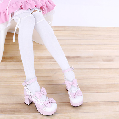 Sweet lace bowknot stockings