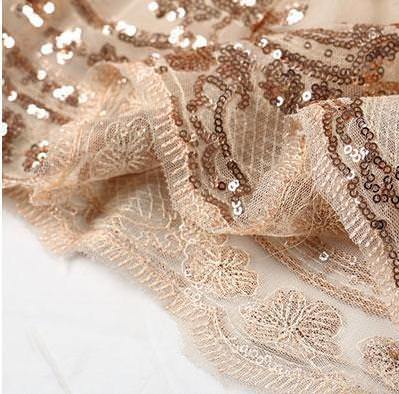 Gold Sequined Elegant Bodycon Nippon Changeable Straps Dress