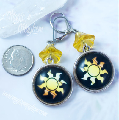 Plains Mana Magic the Gathering Earrings
