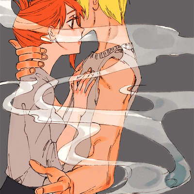 Postcard print: one piece "tangerine dream" 