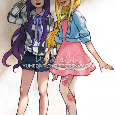 Postcard print: legend of zelda "zelda and hilda"  - Thumbnail 1