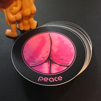 Peace of Ass sticker - Thumbnail 1