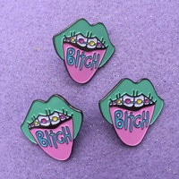 Bitch Enamel Pin - Thumbnail 1