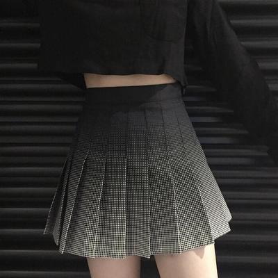 Black gradient pleated skirt - Thumbnail 5