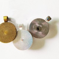 Lotus Mandala Yoga Necklace Sri Yantra - Thumbnail 3