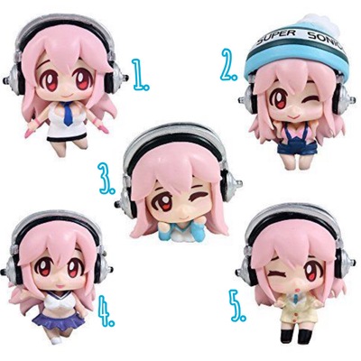 Super sonico figurines