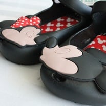 Black Minnie & Mickey Jelly shoes