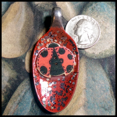 Bugs, butterflies and bees spoon pendants (5 styles)